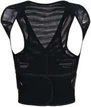 Corrector Correction,Back Braces Lower Back Support Belt Corset for Clavicle Spine Shoulder Lumbar,Black-XXX-Large,Black-XXX-Large