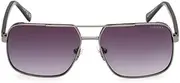 [GUESS] MARCOLIN Gu00119 Glasses, Men, Shiny Gunmetal, One Size