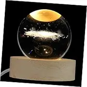 CORHAD Design Crystal Ball Night Light with Base Glowing Home Decor for Bedroom Living Room and Office Elegant Star Projector for Romantic Atmosphere and Unique