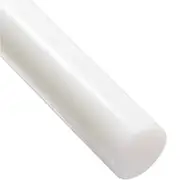 Roxom Acetal Plastic Natural Rod 25mm Dia X 1000mm