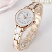 Elegant Imitation Ceramic Steel Band Watch for Women with Quartz Movement