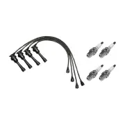 4 x NGK Spark Plugs + Bosch Ignition Leads Kit for Mitsubishi Lancer CC CC7S41