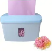 Paper Shredded Cut Machine, Zig Zag Shredded Paper Cutter with 7.5L Large Capacity, Built-in Safety Features, Paper Shredder for Birthday Weddings Festival Box Hamper Crafts
