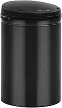 Automatic 30 L Carbon Steel Touchless Sensor Dustbin with Motion Technology - Black, Ideal for Kitchen & Bathroom Waste Management