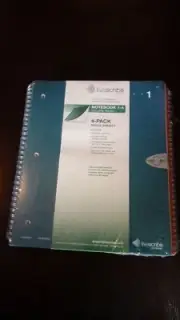 NEW Livescribe Dot Paper College-Ruled Notebooks-8.5x11in 100 Sheet -4 pack
