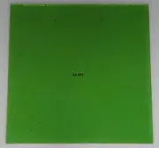 1107.30 TRANSPARENT LIGHT GREEN 5" x 5" BULLSEYE 3mm THICK GLASS 90 COE