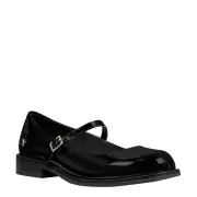 APHRODITE BLACK PATENT FLATS