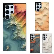 Anti scratch Cover Trail topo map lines For Samsung S7 S8 S9 S10 S20 Plus Lite