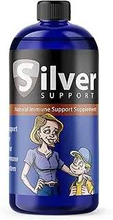 Nano Ionic Silver Technology (32 oz) with Cutting-Edge 10 ppm - Liquid Immune Booster for Kids, Pets & Adults Enhances Wellness - Next Generation Ionic Silver