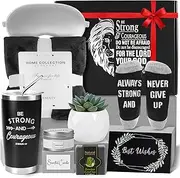 Get Well Soon Gifts for Men, After Surgery Cancer Gifts for Men Chemo Care Package Get Well Gift Basket for Sick Friends, Thinking of You Feel Better, Christian Gifts for Men - 10pcs