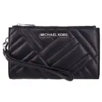 情人節禮物❤️【轉售】MICHAEL KORS 經典小羊皮長夾皮夾 附皮質手掛袋 可當手拿包 小香風 中長夾 可放護照