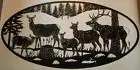 (1) DEER HERD BUCK OVAL DECAL 5TH WHEEL RV CAMPER TRAILER MOTOR HOME VAN FAMILY