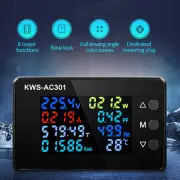 8 in1 Digital Voltmeter Ammeter KWS-AC301 AC 50-300V Power Energy Meter LED Digital AC Wattmeter Electricity Meter