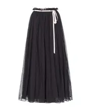 x Patrick McDowell mesh-design midi skirt S,XS,L Black