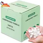 100 PCS Compressed Towel, Portable Compressed Towel Tablets, Compressed Hand Wip