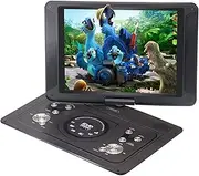 Portable DVD Player 7.8" with 7" HD Swivel Display Screen, Dolby Audio Support CD/DVD/SD Card/USB, AV Out&in