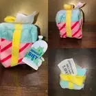 NWT Bark Box Grinch Gift Box Squeaker Dog Pet Crinkle 206502 Toy Plush 8"