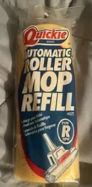 Automatic #0572 Roller Mop Refill by Quickie Type R “Recharge Poor Balai” VTG !
