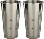 Libertyware Stainless Steel Malt Milkshake Mixing Cup 2 Pack - Two Ice Cream and Milkshake Machine Cups - 30 oz Stainless Steel Malt Milkshake Cup for Milkshake Machines - Two 30 oz Cups