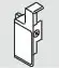 Blum ZIF.3000.03 L METABOX 3-3/8"H Screw-On Left Interior Drawer - White