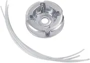 Yuyeamwlvy Aluminum Trimmer Head Through Hole Fit String Trimmer Replacement Head Electric Weed Eater Head Replacement Steel Wire Line Trimmer Spool Wire Rope Weed Head Replacement
