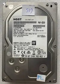 在飛比找Yahoo!奇摩拍賣優惠-@淡水無國界@ 良品 HGST 3.5吋 硬碟 機械硬碟 4