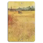 Golden Wheatfields: Rustic Charm on Metal Art