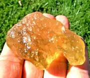 Libyan Desert Glass Meteorite Tektite impact Cintamani( 510 crt)Natural Hole Gem