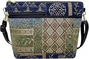 [Danny K.] Women's Tapestry Bag Shoulder Handbag, Large Zipper Purse Handmade in the USA