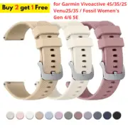 18mm Silicone Strap for Garmin Vivoactive 4S/3S/2S Venu 2S/3S Huawei GT4 41mm