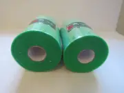 Lot Of 2 New Green Tulle Fabric Rolls 6" x 100 Yards Each - Christmas Party NIP