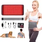 Red Light Therapy Belt for Body Pain Relief, Adjustable Lower Back Massager w...