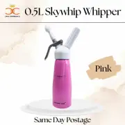 SKYWHIP Whipped Cream Whipper Cream Pure Chargers Dispenser 500ml Pink