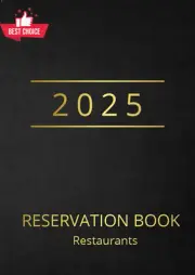 Restaurant Reservation Book 2025 Pre Dated 1 Day 2 Pages Booking Diary UK