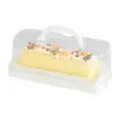 Loaf Cake Containers with Lid with Secure Lids Dinnerware