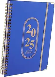 Monthly Planner Weekly Calendar Planner Undated Notepad Spiral Bound Notebook Work Book