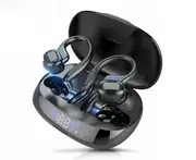 TWS Wireless Blueteeth Earphones Earbuds HD HiFi Stereo-Black