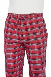 Men's XL Pajama Pants Lightweight Sleep Lounge Pants Red/Blue Plaid PJ's NEW NWT