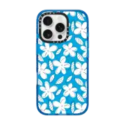iPhone 16 Pro Impact Case BLUE FLOWERS BY ROMERO BRITTO