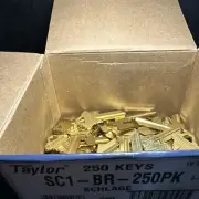 Kaba Ilco SC1-BR-250PK Taylor Pack of 250 Schlage SC1 Key Blank Brass Finish