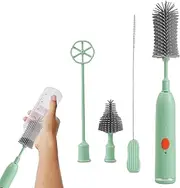 Electric Straw Cleaner - Electric Straw Cleaner – 360° Rotating Bottle Brush for Baby Cups, Reusable Cleaning Tool for Home, Travel, Outdoor Use, Efficient Cup and Washing Accessory