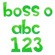 Sizzix Bigz XL Boss-O Lowercase alphabet & number die #A11038 Retail $80.99