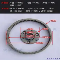 在飛比找Yahoo!奇摩拍賣優惠-新款推薦 代駕電動車馬達齒輪減速機電機齒輪36齒離合器行星齒