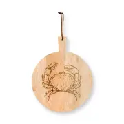 PIP Studio Crab Bleached Mango Wood Natural Round Tray