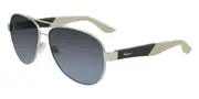 Salvatore Ferragamo SF 275S 758 Men's Sunglasses Silver Size 62