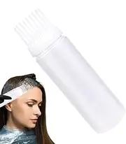 Hair Dye Bottle With Comb,Portable Scalp Comb Empty Bottle | Safe And Harmless Coloring Tool For Barber Shop, Beauty Salon, Home