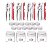 28-Piece Seafood Tools Set - Crab Lobster Crackers and Picks Tools Service for 4