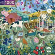 Eeboo 1000 Piece Jigsaw Puzzle - English Hedgerow
