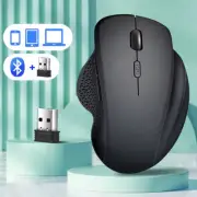 Dual Mode Wireless Mouse for Laptop/Notebook/Mac 1600 Ergonomic Bluetooth Mouse