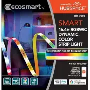 Ecosmart 16.4 ft. Indoor Smart Color LED Strip Tape Light Hubspace